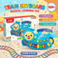 Blue Train Keyboard Musical Learning Toy – Piano Keys, Animal Sounds, 8 Melodies & Flashing Lights, Ages 18M+