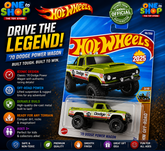 Hot Wheels ’70 Dodge Power Wagon Die-Cast Pickup Truck – Classic Off-Road Toy Truck for Kids & Collectors
