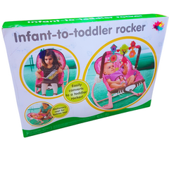 Infant-to-Toddler Rocker with Calming Vibrations and Music - For Babies and Toddlers Up to 18kg