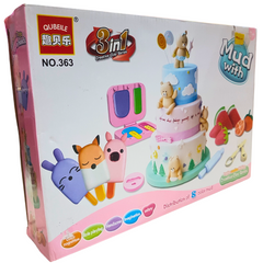 3-in-1 Creative Clay Series Set - Imaginative Cake Design Playset for Kids