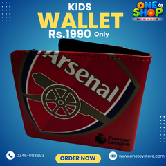 Arsenal Kids Wallet for Boys | Arsenal Football Club Wallet | Premium PU Leather Children Wallet – Stylish, Durable & Lightweight (Rs.1990)
