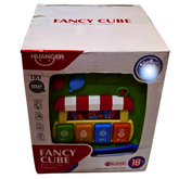 Huanger Fancy Cube Educational Toy – 11-in-1 Activity Cube for Toddlers (18+ Months) | Musical Learning Toy with Lights, Sounds & Shape Sorter