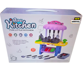 Mini Kitchen Playset for Kids β 33-Piece Cooking Set with Lights, Utensils, and Stove β Pretend Play Educational Toy (3+ Years)