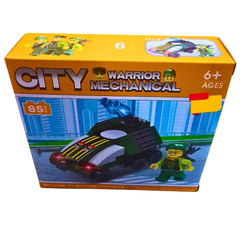 City Warrior Mechanical Military Vehicle Building Block Set (85 PCS) – Ages 6+