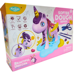 Magical Unicorn Soft Dough Creativity Kit for Kids – Enhance Fine Motor Skills & Color Recognition