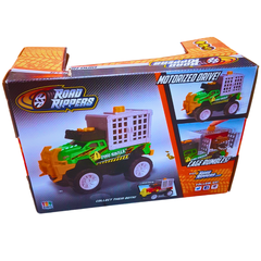 Road Rippers Dino Hauler Velociraptor Truck – Motorized Dinosaur Transport Toy with Sound & Lights | Action Vehicle for Boys (3+ Years)