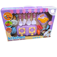 Kitchen Play House Series - Gourmet Cooking Set for Kids 3+ with Realistic Utensils and Accessories