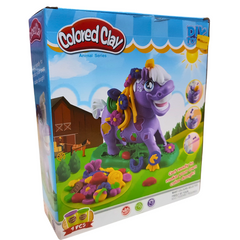 Funny Lucky Colored Clay Set – Animal Series with 4 Vibrant Doughs for Creative Play