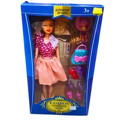 Princess Dream Fashion Doll with Stylish Accessories – Dress-Up Playset for Kids 3+ – Elegant and Creative Fun