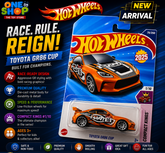 Hot Wheels Toyota GR86 Cup Die-Cast Car – Original Hot Wheels 1:64 Scale Racing Toy Car for Kids & Collectors