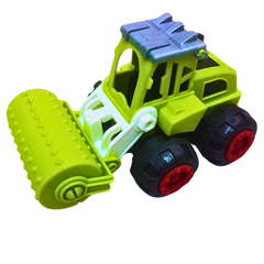 Friction Powered Construction Vehicle Toy for Kids – Bulldozer / Loader / Roller Truck (Each Sold Separately) – Push & Go Engineering Truck for Toddlers Age 3+