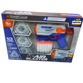 π― Air Blaster Foam Bullet Gun β Soft Bullet Shooting Toy with 3 Targets β Includes 6 EVA Darts β Ages 6+