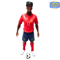 Iñaki Williams Football Action Figure – 8 Inch Spain National Team Toy | #17 Limited Edition Soccer Collectible for Kids