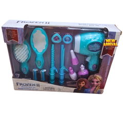 Frozen II Beauty Play Set for Girls – Hair Dryer, Brushes & Makeup Accessories Toy Kit (Ages 3+)