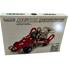 Metal Construction Set A985 | STEM Engineering Building Kit with Tools | DIY Metal Model Car for Kids