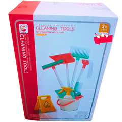 🧹 Kids Cleaning Tools Pretend Play Set – Realistic Broom, Mop, Bucket & Spray Bottle | Educational Cleaning Kit for Ages 3+