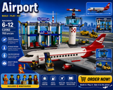 Airport Building Blocks Set 703 Pieces β Passenger Airplane & Airport Terminal Construction Toy for Kids | Aviation Playset with Control Tower | STEM Educational Building Set 6-12 Years