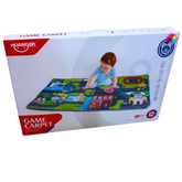 Huanger Game Carpet Play Mat with Toy Cars - Interactive City Map for Early Education