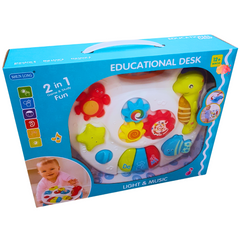 Educational Desk - 2-in-1 Light & Music Activity Table for Babies 12+ Months