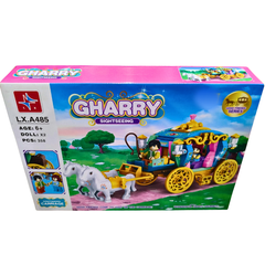 π Gharry Sightseeing Princess Carriage Building Blocks Set β 358 PCS with 2 Dolls | Ages 6+ | LX.A485