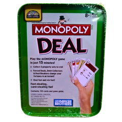 Monopoly Deal Card Game – Premium Tin Box Edition | Fast Family Game for Ages 8+, 2–5 Players, 15-Minute Playtime