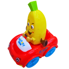 Fantasy Fruit Car - Banana Driver Toy Car with Lights and Music for Toddlers ( Each sold separtely )
