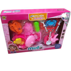 My Kitchen Playset - Mini Kitchen Cooking Set for Kids 3+ with Realistic Utensils and Food Accessories