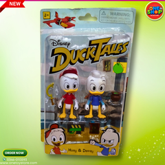 Disney DuckTales Huey & Dewey Action Figures Set – Cartoon Character Toys for Kids 3+ | DuckTales Collectible Playset