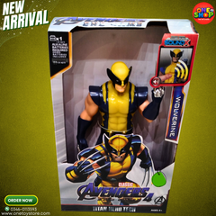 Marvel Avengers Wolverine Titan Hero Tech Action Figure with Sound – Classic Talking Superhero Toy for Kids (4+ Years)