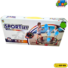 Sport Set Smash Ball Game with LED Lights – Outdoor & Indoor Family Sports Toy for Kids | Interactive Roundnet Bounce Ball Game for Boys & Girls