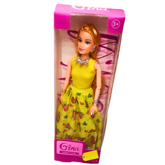 Gina Happy Girl Fashion Dolls – Elegant Outfits with Accessories – Variety of Styles – Perfect Gift for Girls (3+)