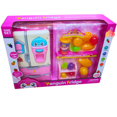 Penguin Fridge Play Set | Interactive Kitchen Toy with Sound and Light for Kids - Ages 3+