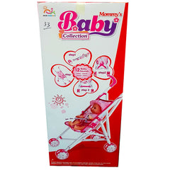 New Arrival: Interactive Baby Doll with Stroller & Feeder - 12 Baby Sounds, Drink & Wet Feature, Perfect Gift for Girls