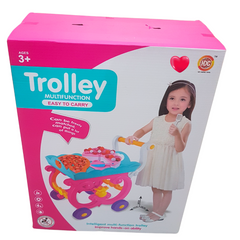 Playful Delight Trolley - Multifunctional Toy Cart for Creative Pretend Play, Ages 3+