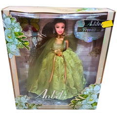 Elegant Anbibi Flower Princess Doll – Stunning Green Dress with Accessories – Perfect Gift for Girls