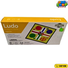 Magnetic Ludo Board Game for Kids & Family – Portable Travel Ludo Game with Magnetic Pieces | 4 Players Educational Strategy Board Game Ages 6+