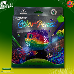 Yalong 24 Color Pencils Set for Kids – Premium Coloring Pencils for Drawing, Sketching & School Art Supplies in Pakistan