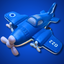 Colorful Pull-Back Airplane Toy - Available in Blue, Yellow, and Red