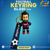 Football Player Keyring for Kids & Fans | Cartoon Football Keychain with Strap | Premium Sports Keyring – Stylish & Durable (Rs.690)