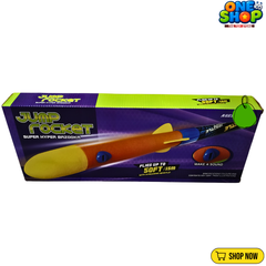 Jump Rocket Launcher Toy for Kids – Foam Stomp Rocket Set with Whistling Sound | Outdoor Flying Rocket Game Reaches Up to 50 Feet (15m)