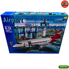 Airport Building Blocks Set 703 Pieces – Passenger Airplane & Airport Terminal Construction Toy for Kids | Aviation Playset with Control Tower | STEM Educational Building Set 6-12 Years