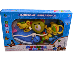 π§Έ Colorful Musical Crib Mobile for Newborns β Hanging Animal Toys for Sensory Development (0M+)