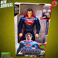 Superman Titan Hero Action Figure with Sound – Large DC Superhero Toy for Kids | Talking Superman Figure (Ages 4+)