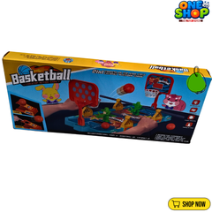 2-in-1 Tabletop Basketball Catapult Game for Kids – Interactive Shooting Contest Board Game | Two-Player Sports Challenge Toy for Boys & Girls