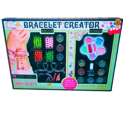 ✨ DIY Bracelet Creator & Makeup Kit – 2-in-1 Bead Craft & Eyeshadow Set for Girls | Make Your Own Jewelry (Ages 6+)