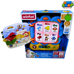 Winfun Caesar The Lion Let’s Read! – Interactive Alphabet Learning Book for Toddlers with Sounds, Words & Educational Activities