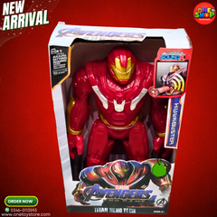 Iron Man Hulkbuster Titan Hero Action Figure with Sound – Large Marvel Avengers Superhero Toy for Kids | Talking Hulkbuster Figure (Ages 4+)