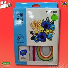 Paper Quilling Craft Kit for Kids 6+ – DIY Paper Flower Art Set with Colored Strips & Glue for School Projects in Pakistan