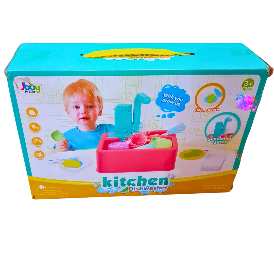 Kids Kitchen Dishwasher Play Set Interactive Sink and Dishwashing To One Shop The Toy Store
