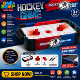 Tabletop Air Hockey Game for Kids – 2 Player Mini Hockey Board Game with Pucks & Pushers | Indoor Family Sports Toy Ages 3+